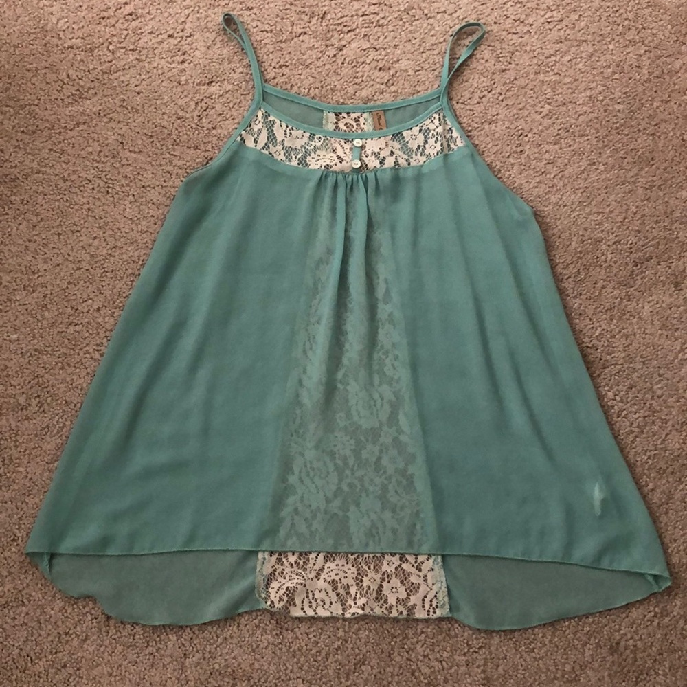 Sheer tank top